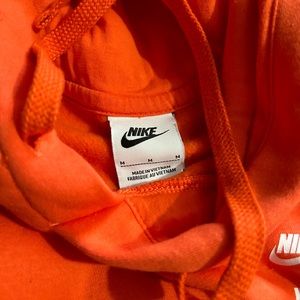 Orange Nike hoodie